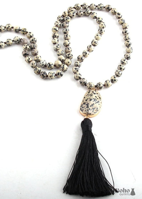 Boho Necklace, RH Amazonite Jasper, Moon Stone, Green Brown, Pink